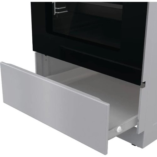 Плита электрическая Gorenje GEC5C41SG серый, конфорок 4 электрических, духовка 70 л, 50 см x 85 см x 59.4 см (без крышки)