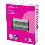 Внешний SSD ADATA SD810, 1TB, USB 3.2 Gen 2x2 Type-C, R/W 2000/2000, серебристый