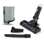 Пылесос вертикальный Vitek Midnight VT-1832 черный/серебристый, питание от аккумулятора, 120 Вт, уборка сухая, пылесборник 0.4 л, работа от АКБ max 35 мин