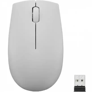 Мышь беспроводная Lenovo 300 серый, 1000 dpi, радиоканал, USB, кнопки - 3