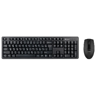 Комплект клавиатура+мышь A4Tech 3330N беспроводной, USB, 1200 DPI, чёрный