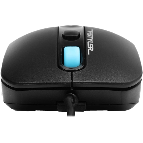 Мышь проводная A4Tech Fstyler FM10 черный/синий, 1600 dpi, USB, кнопки - 4