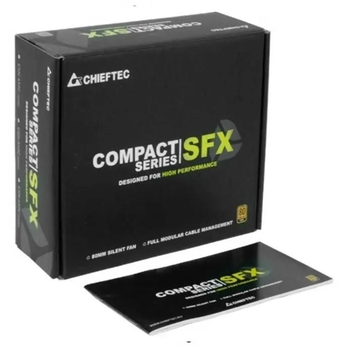 Блок питания Chieftec Compact CSN-550C Retail, 550Вт, 80 PLUS Gold, 80мм, модульный, черный