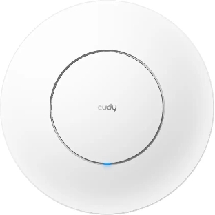 Точка доступа AX3000 Dual Band Ceiling Mount Wi-Fi 6 Access Point, Chipset MT7981, 802.11ax/ac/a/b/g/n, 2402Mbps at 5GHz + 574Mbps at 2.4GHz, 1 x 2.5G RJ45 Port, MU-MIMO, Support 12V DC or 802.3at PoE or Passive PoE, Internal Antennas, 48V passive PoE adapter included, Cudy Mesh Support