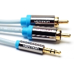 Кабель Vention аудио Jack 3,5 мм M/2RCA M - 3 м черный