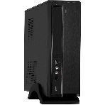 Компьютерный корпус Desktop ExeGate EX288781RUS MI-207U-350W-8 (miniITX/mATX, БП M350 с вент. 8см, 1*USB+1*USB 3.0, аудио, черный)