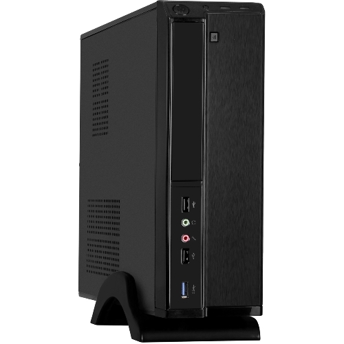 Компьютерный корпус Desktop ExeGate EX288781RUS MI-207U-350W-8 (miniITX/mATX, БП M350 с вент. 8см, 1*USB+1*USB 3.0, аудио, черный)