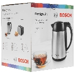 Чайник электрический Bosch TWK3P420 1.7 л, 2400 Вт, черный (корпус: нержавеющая сталь)