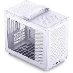 Компьютерный корпус без блока питания JONSBO C6 MAX Handle, Mini-Tower, TG, no fan, 1xUSB-A 3.0 + 1xUSB-C 3.1, mATX, mITX белый