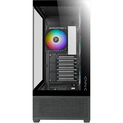 Компьютерный корпус Azza TIARA черный без БП ATX 4x120мм 2xUSB 3.0 1xUSB3.1 audio bott PSU