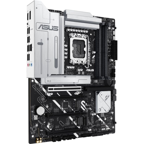 Материнская плата ASUS PRIME Z890-P, LGA 1851, Intel Z890, 4xDDR5, 4xSATA, 4xM.2, 1xPCIe 5.0 x16, 2xPCIe 4.0 x4, 1xPCIe 4.0 x1, 1xHDMI, 1xDP, 1xUSB-C (видеовыход), 1x 2.5Gb LAN, 4xUSB-A 2.0, 2xUSB-A 3.2 Gen 1, 1xUSB-A 3.2 Gen 2, 1xUSB-C 3.2 Gen 2x2, 3x3.5 мм, 7.1, ATX