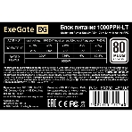 Блок питания ExeGate 1000PPH-LT-OEM (EX292146RUS-OEM), 1000Вт, 80 PLUS, 120мм, черный