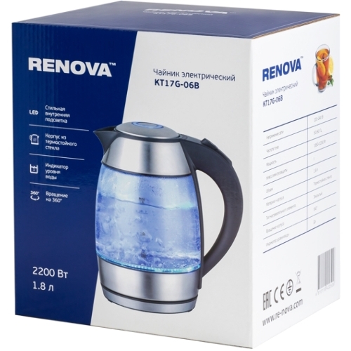 Чайник электрический Renova KT17G-06B
