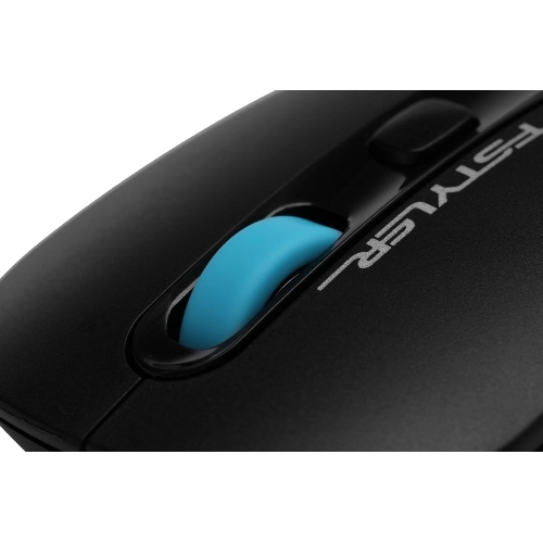 Мышь проводная A4Tech Fstyler FM10 черный/синий, 1600 dpi, USB, кнопки - 4