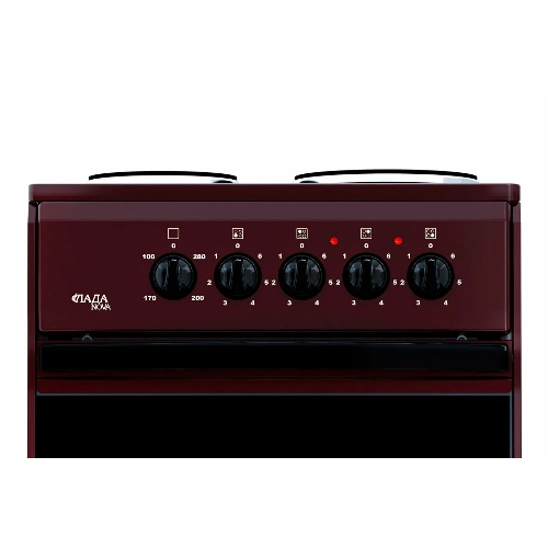 Плита электрическая Лада Nova AE 14027 B коричневый, конфорок 4, духовка 50 л, 50 см x 85 см x 54 см