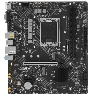 Материнская плата MSI PRO H610M-B, LGA1700, Intel H610, 2xDDR5, 4xSATA, 1xM.2, 1xPCIe 4.0 x16, 1xPCIe x1, 1xHDMI, 1xDP, 1x1Gb LAN, 2xUSB 3.2 Gen 1, 4xUSB 2.0, 3x3.5 мм, 7.1, micro-ATX