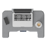 Стол для ноутбука Cactus VM-FDE101 столешница МДФ серый 80x60x123см (CS-FDE101WGY)