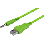Гарнитура Defender Toxic чёрный, проводная, USB / mini jack 3.5 мм, подсветка