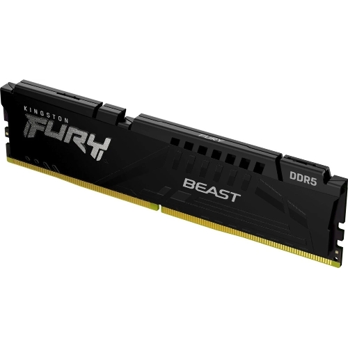 Оперативная память Kingston Fury Beast Black, DDR5, 32GB (1x32GB), 5200 MHz, CL40, с радиатором, черный