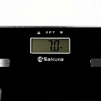 Весы напольные Sakura SA-5073BK 180кг элек черн доп функц
