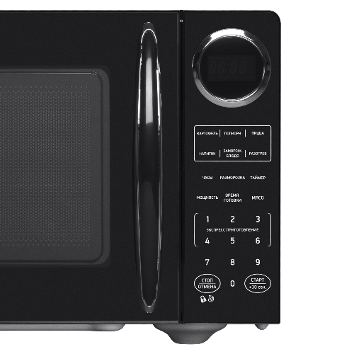 Микроволновая печь BBK 23MWS-907S/B черный, 23 л, 900 Вт, переключатели - сенсор
