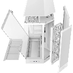 Компьютерный корпус без блока питания Case NZXT H9 Flow RGb+ (2025), Midi-Tower, TG, 6x140мм RGb + 1x120мм RGb, 2xUSB-A 3.2 + 1xUSB-C 3.2, E-ATX, ATX, mATX, mITX белый
