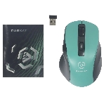 Мышь беспроводная Raskat M020W зеленый/черный, 2400 dpi, радиоканал, Bluetooth, USB, кнопки - 7