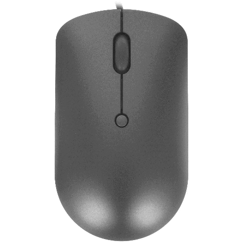 Мышь проводная Lenovo 540 темно-серый, 2400 dpi, USB-C, кнопки - 4