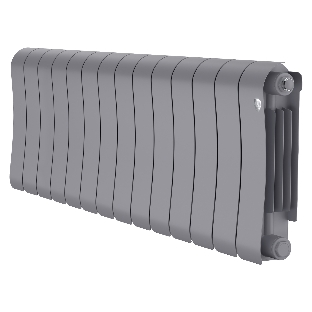 Радиатор биметаллический Royal Thermo Infinity 300 Silver Satin - 14 секц.