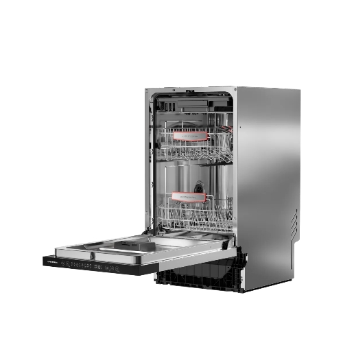Встраиваемая посудомоечная машина Kuppersberg GHL 4530, High-Tech, 45 см, 11 комплектов, 8 программ, 3 корзины, лифт-механизм, конденсационная сушка, луч на полу, полная защита от протечек, индикатор отсутствия соли и ополаскивателя, отображение времени мытья, сенсорное управление, самодиагностика неисправностей, защита от детей, уровень шума 42 дб, энергоэффективность А