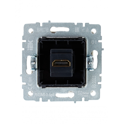 Розетка HDMI IEK BRITE РHDMI-0-БрБ белый