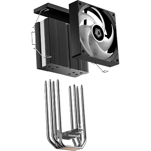 Кулер для процессора ID-COOLING SE-214-XT V2 LGA1851/1700/1200/115X/AM5/AM4 (16шт/кор, TDP 200W, PWM, 4 тепл.трубки прямого контакта, FAN 120мм, Random Spectrum Lighting) RET