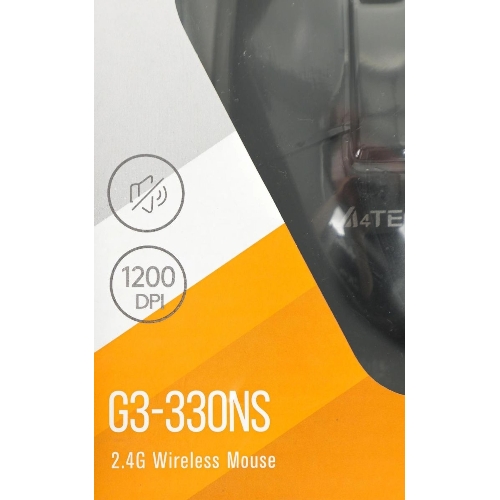 Мышь беспроводная A4Tech G3-330NS черный, 1200 dpi, радиоканал, USB, кнопки - 3