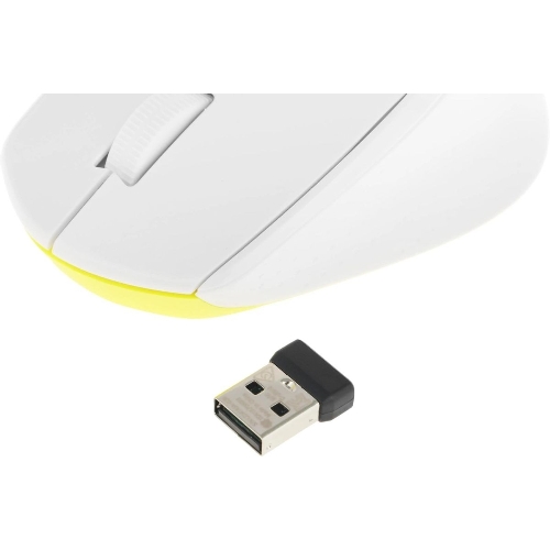 Мышь беспроводная Logitech M330 SILENT PLUS белый, 1000 dpi, радиоканал, USB, кнопки - 3