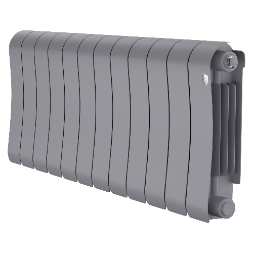 Радиатор биметаллический Royal Thermo Infinity 300 Silver Satin - 12 секц.