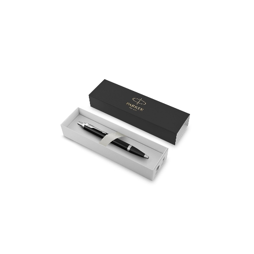 Ручка шариковая Parker IM Core K321 (CW1931665) Black CT, M, синие чернила, подарочная коробка