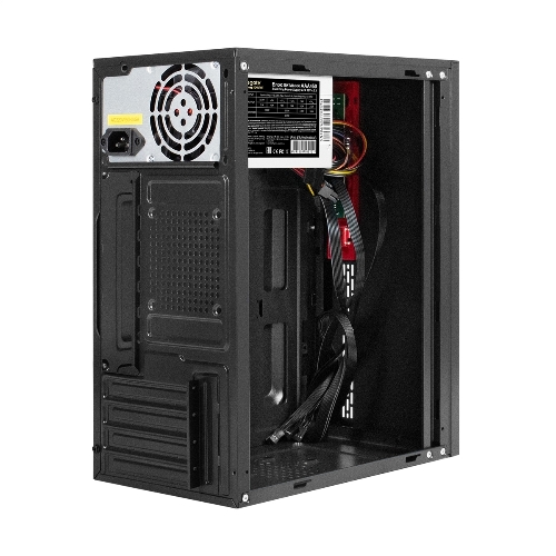 Компьютерный корпус Minitower ExeGate BAA-403-AAA400 (mATX, БП AAA400 с вент. 8см, 2*USB, HD Audio, черный)
