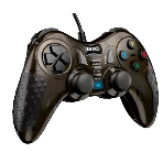 Геймпад проводной Genius GX-19UV/для ПК и PlayStation3, PlayStation4/19 кнопок/2 вибромотора/2 мини-джойстика/кабель1.8м/темно-медный (31610003400)