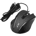 Мышь проводная A4Tech X87 черный, 2400 dpi, USB, кнопки - 8