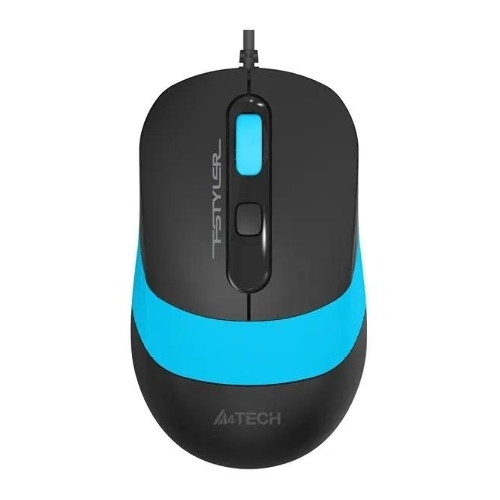 Мышь проводная A4Tech Fstyler FM10 черный/синий, 1600 dpi, USB, кнопки - 4