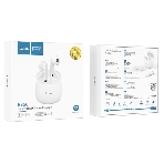 Наушники TWS Hoco ES56 белый, вкладыши, Bluetooth, до 4 ч.