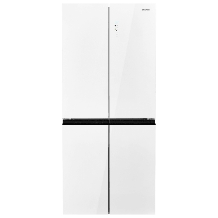 Холодильник Maunfeld MFF192NFPW01 Inverter белый трехкамерный 334/184л морозилка снизу, No Frost, Side by Side