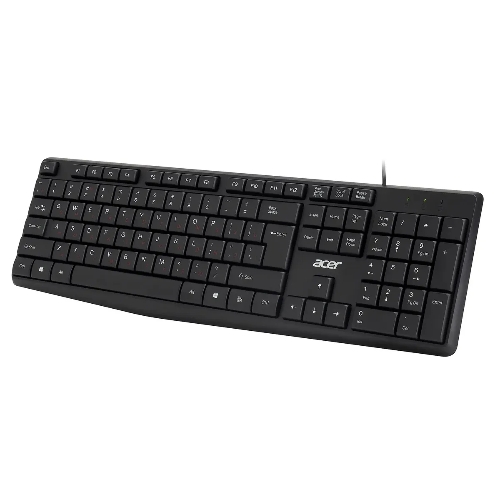 Клавиатура проводная Acer OKW121 (ZL.KBDEE.00B), USB, черный