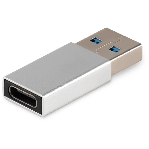 Адаптер Buro ver3.0 USB A(m) USB Type-C (f) серебристый