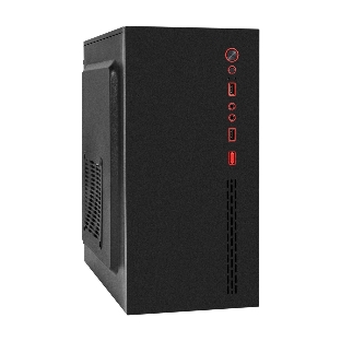 Компьютерный корпус Minitower ExeGate BAA-403-AAA400 (mATX, БП AAA400 с вент. 8см, 2*USB, HD Audio, черный)