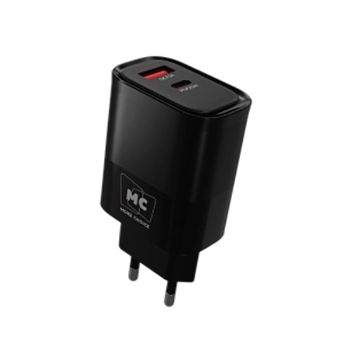 Сетевое зарядное устройство MORE CHOICE NC82 1USB+1Type-C 3.0A PD 35W+QC3.0 для Type-C Type-C черный