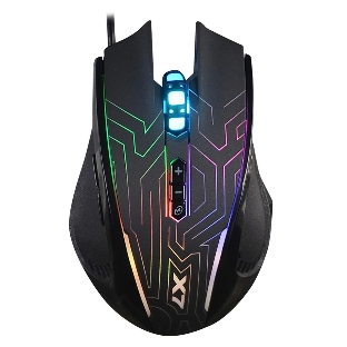 Мышь проводная A4Tech X87 черный, 2400 dpi, USB, кнопки - 8