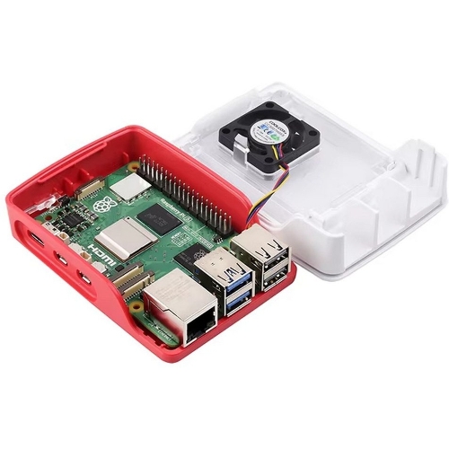 Пластиковый корпус RA795 для Raspberry Pi 5 c активным вентилятором