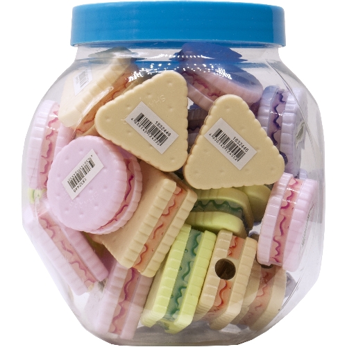 Точилка для карандашей ручная Silwerhof Cookies Монстрики, 1 отверстие, пластик, ассорти, туба