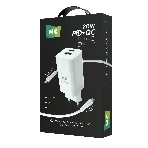 Сетевое зарядное устройство MORE CHOICE NC85a 1USB+1Type-C 3.0A PD 20W+QC3.0 Type-C Type-C, белый